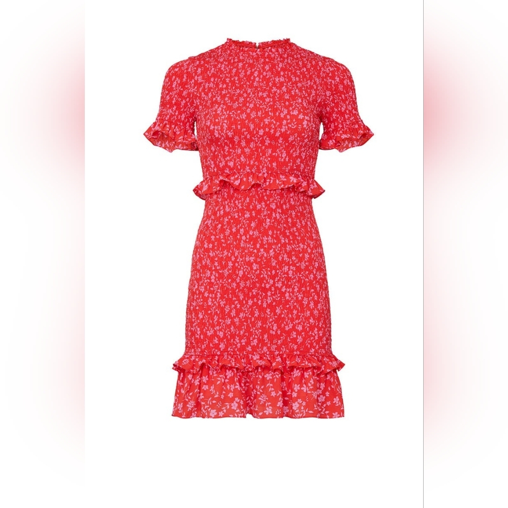 Likely Red Floral Ruffle Mini Dress - Picture 6 of 10